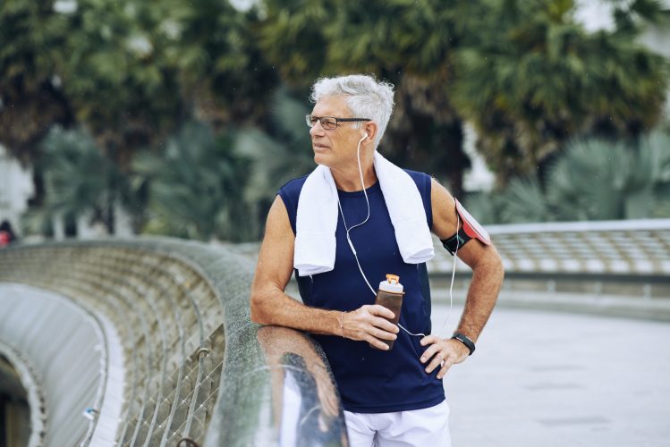 Aged sportsman