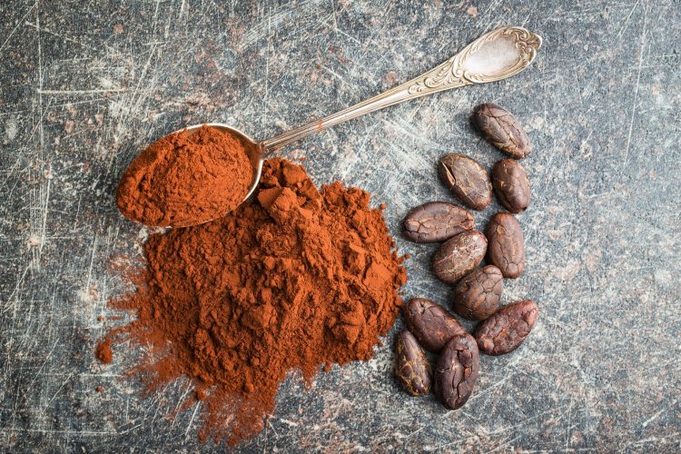 Dark cocoa powder.