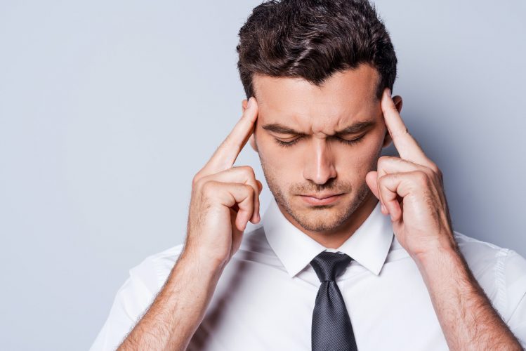 Stressed businessman.