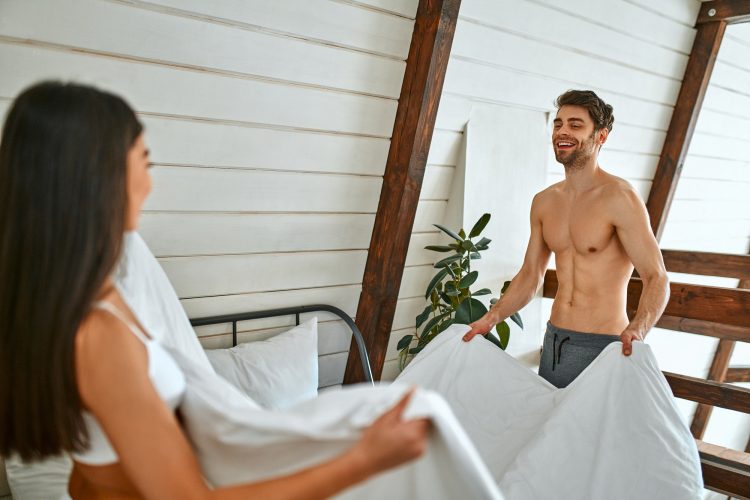 Couple in bedroom