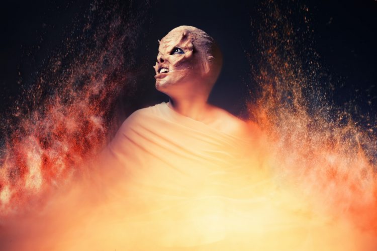 Devil From Hell. Fire Inferno.