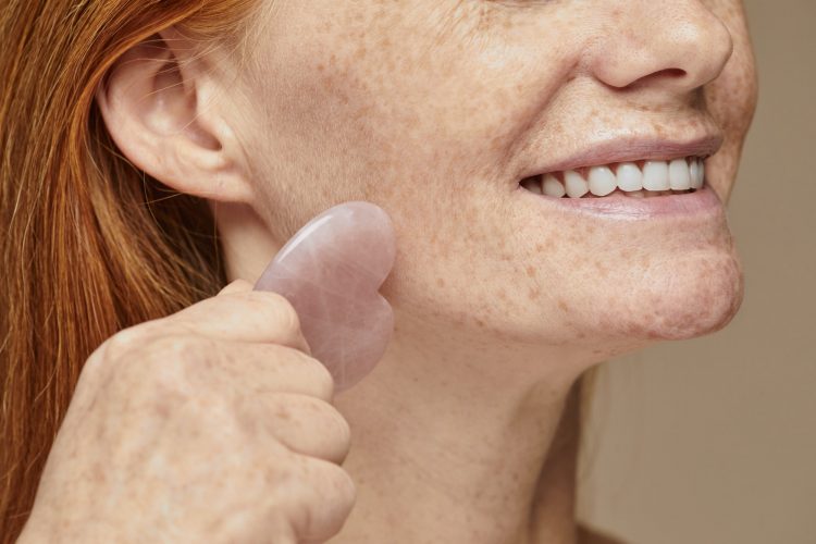 Face Massage Close Up