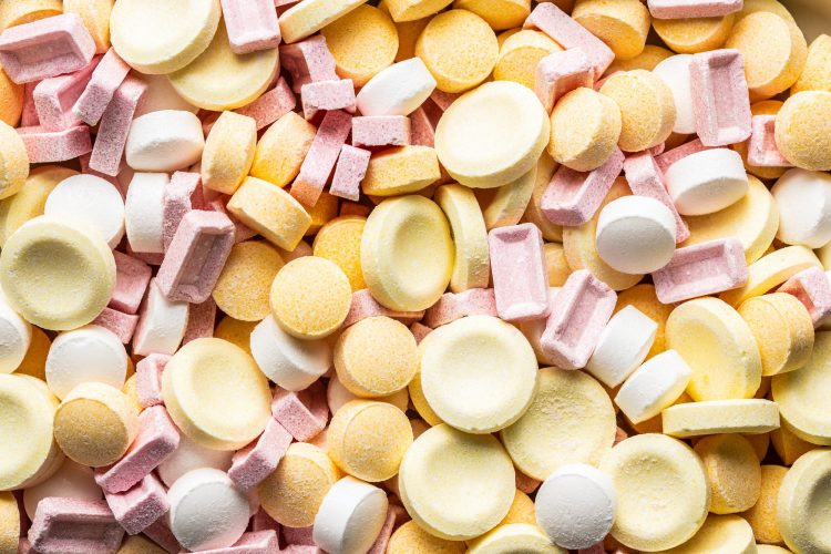 Colorful hard candies.
