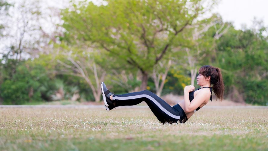 Concept of healthy life and natural balance between body and mental development.