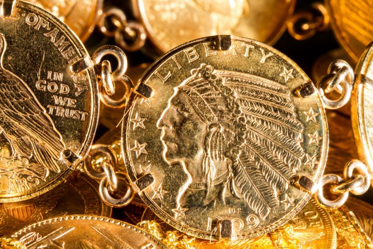Five Dollars gold coins