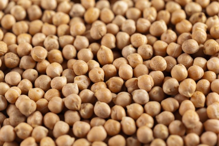 soy beans on wooden table