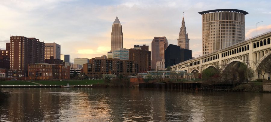 Cleveland Ohio Downtown City Skyline Cuyahoga River