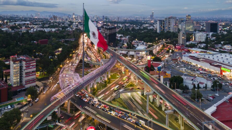 Mexico City at night.
