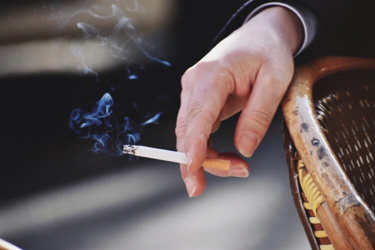 Cigarette in Paris