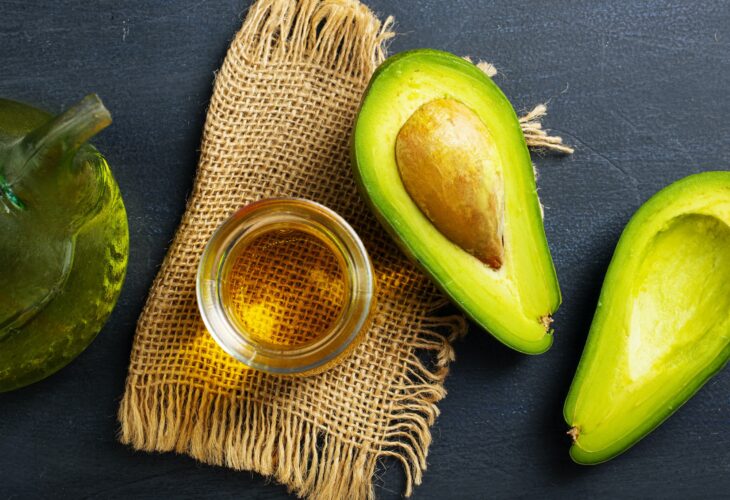 fresh avokado, green avocado on a table