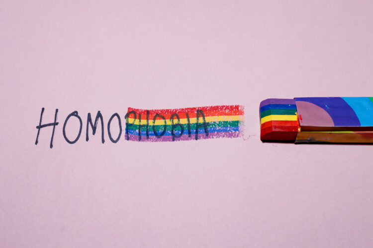 Erasing homophobia with pride colors