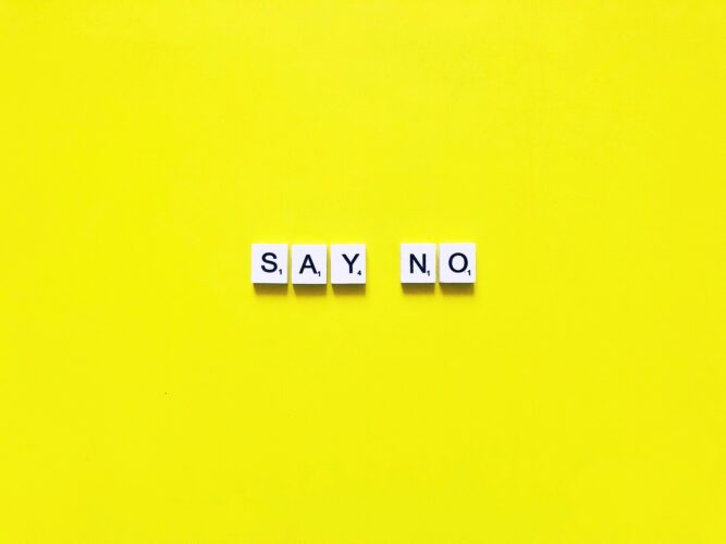 Say no