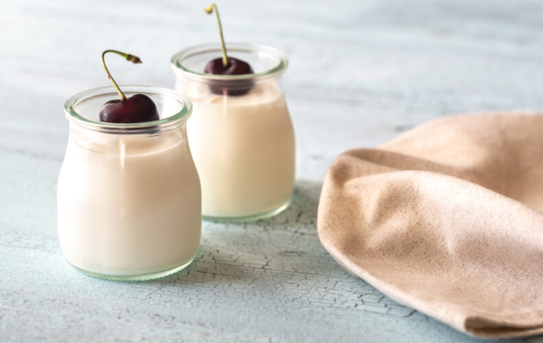 Two jars of Greek yogurt