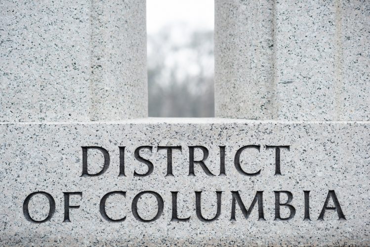 District of Columbia Engraved