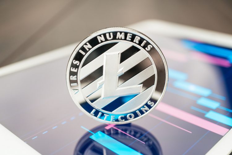 Litecoin Cryptocurrency On The Tablet