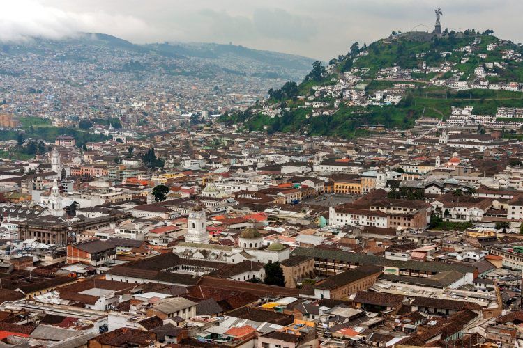 City of Quito in Ecuador - South America.