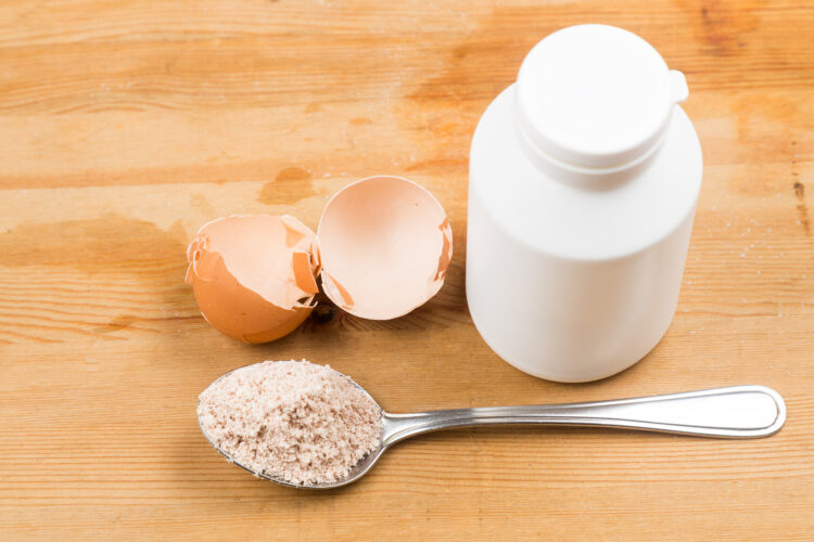 Homemade calcium supplement from grounded egg shells