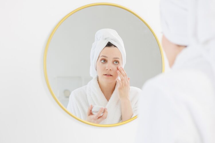 problematic skin and acne. treatment of inflammation and acne on the face